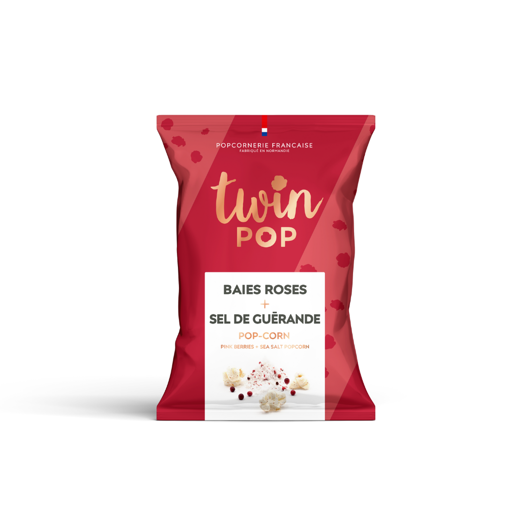 Popcorn Baies Roses + Sel de Guérande (PETIT SACHET 10x28g)