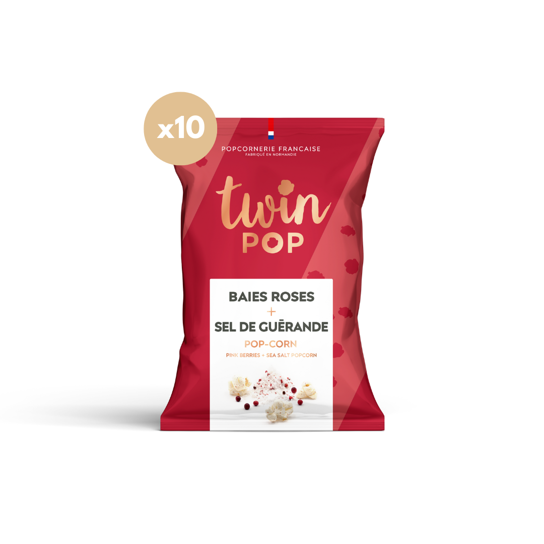 Popcorn Baies Roses + Sel de Guérande (PETIT SACHET 10x28g)