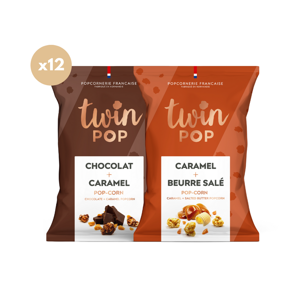 Assortiment Gourmandise - Popcorn Sucré (x12 PETITS SACHETS)