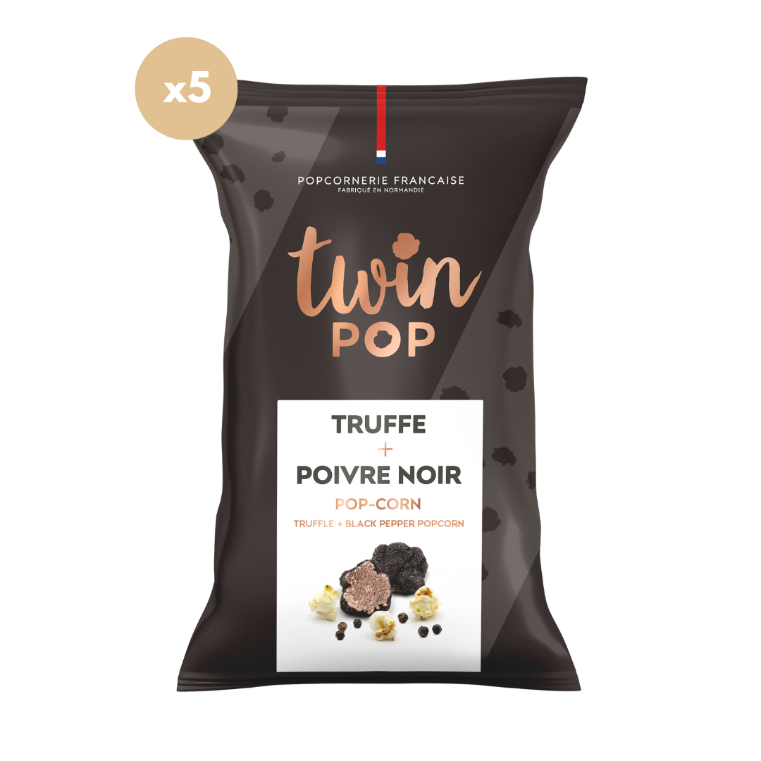 Popcorn Truffe + Poivre Noir (GRAND SACHET 5x70g)