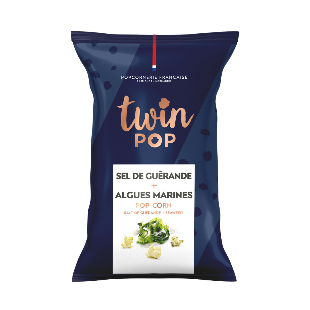 Popcorn Sel de Guérande + Algues Marines (GRAND SACHET 5x70g)