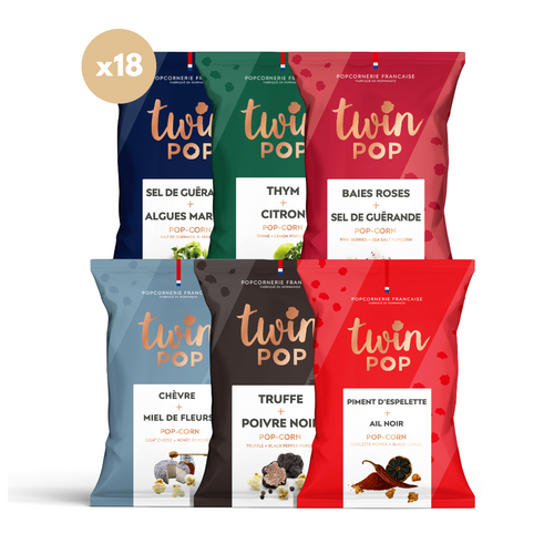 Assortiment Apéritif - Popcorn Salé (x18 PETITS SACHETS)