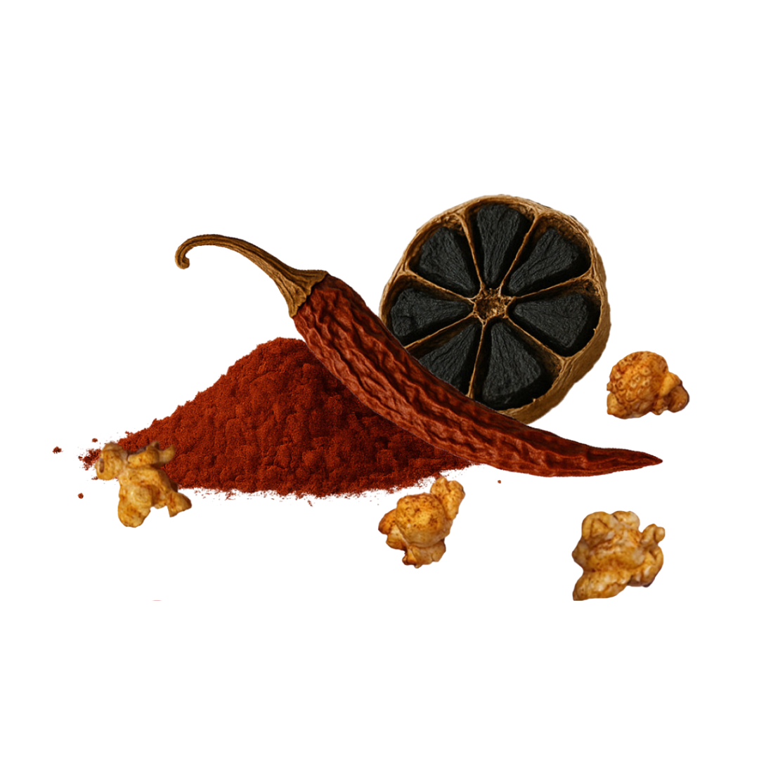 Popcorn Piment d'Espelette + Ail Noir (GRAND SACHET 5x100g)