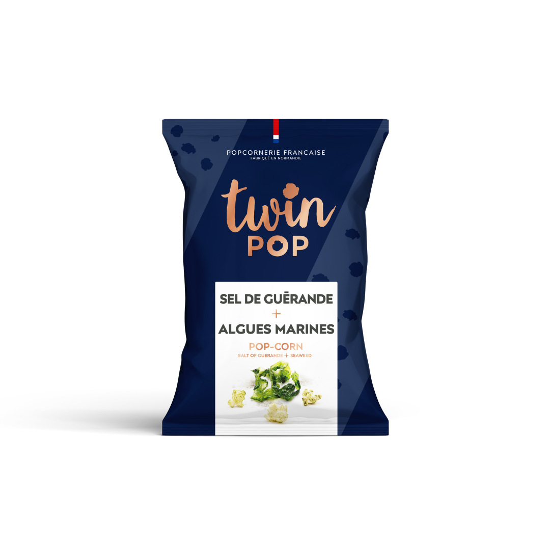 Popcorn Sel de Guérande + Algues Marines (PETIT SACHET 10x25g)