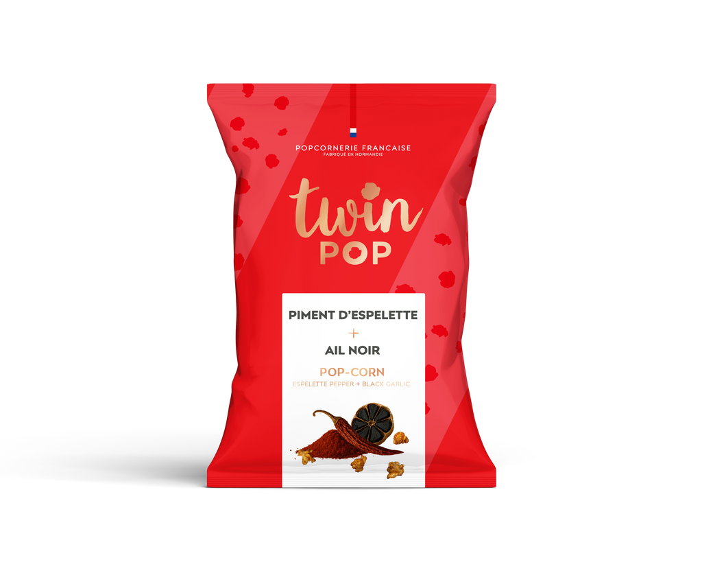 Popcorn Piment d'Espelette + Ail Noir (PETIT SACHET 10x28g)