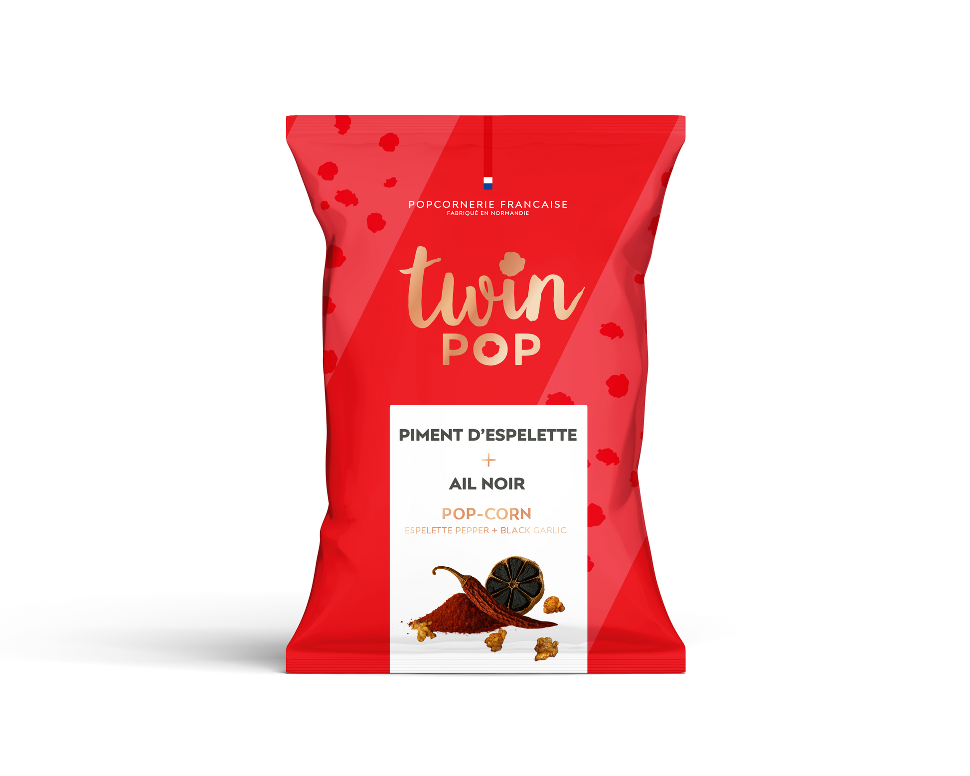 Popcorn Piment d'Espelette + Ail Noir (PETIT SACHET 10x28g)