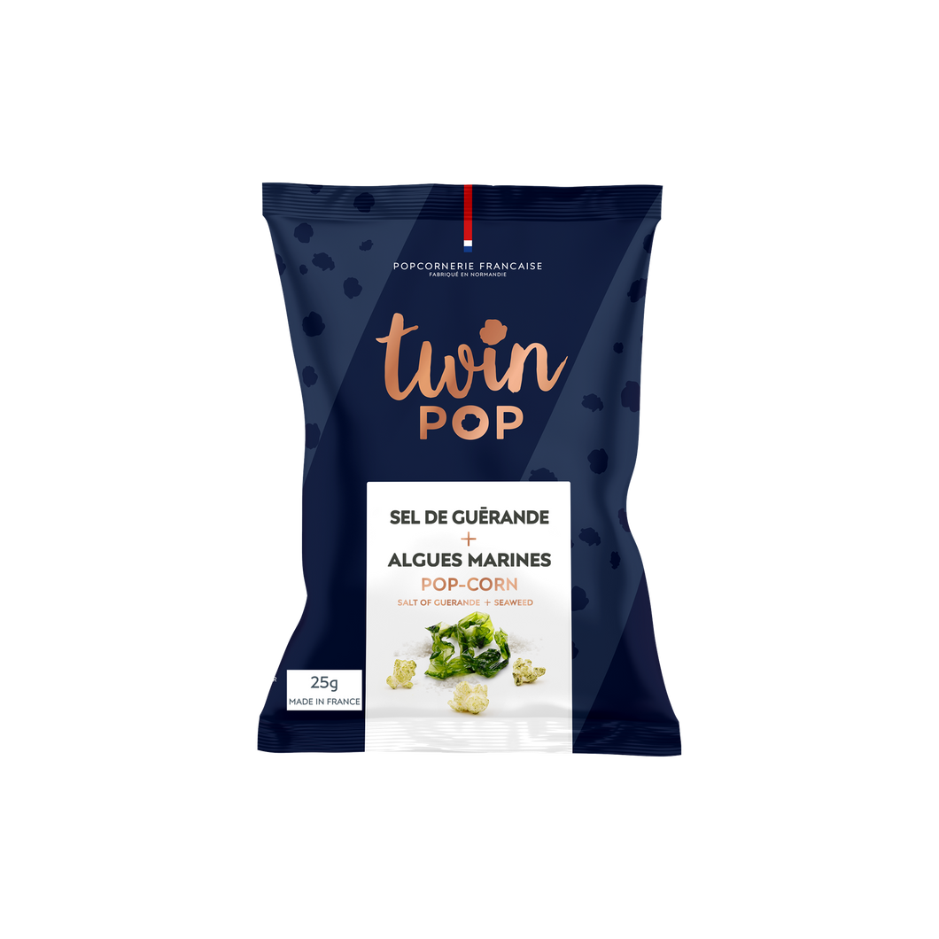 Popcorn Sel de Guérande + Algues Marines (PETIT SACHET x10)